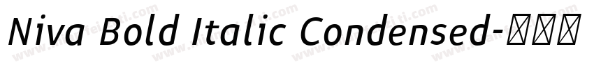 Niva Bold Italic Condensed字体转换